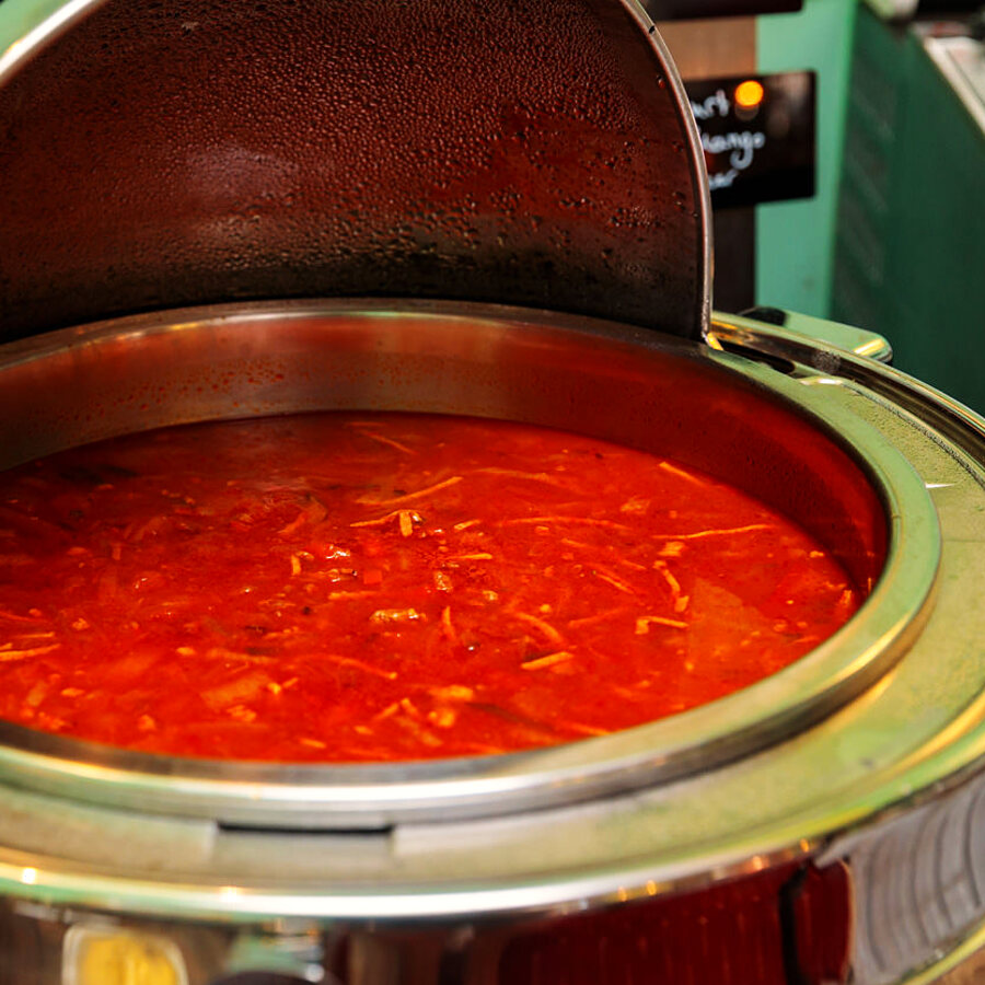 Täglich wechselnde Suppe